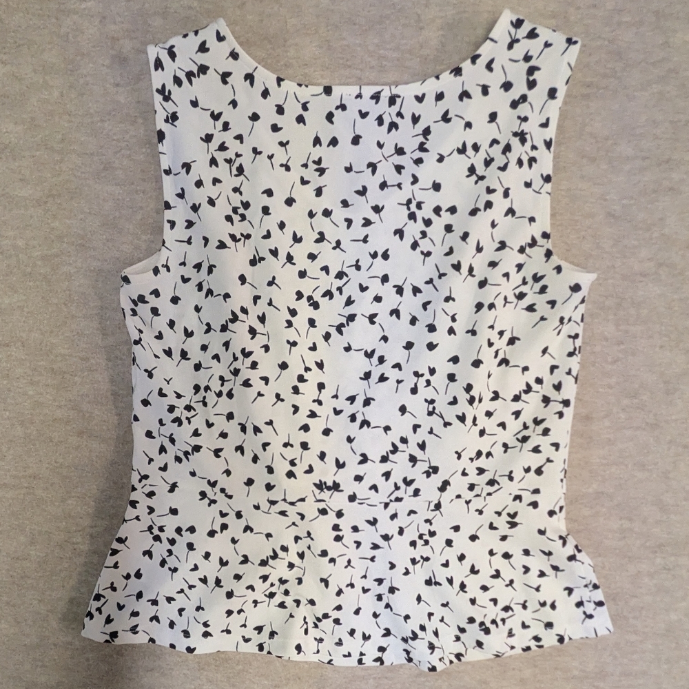 Lot Set Of 3 Sleeveless Talbots Flowy Tank Tops Shades Of Blue & White Size M - Picture 9 of 13